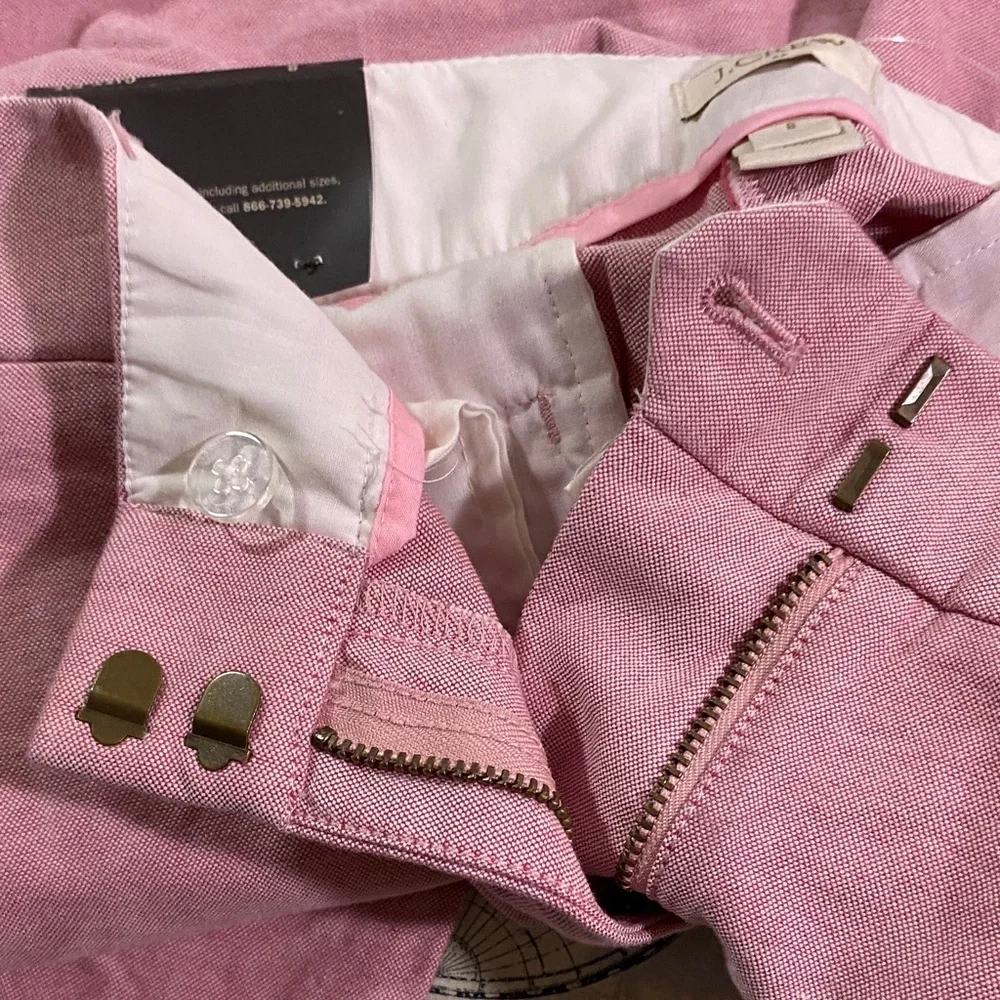 J. Crew NWT Pink Capris Skimmer Pant City Fit Size 8 - Picture 7 of 12